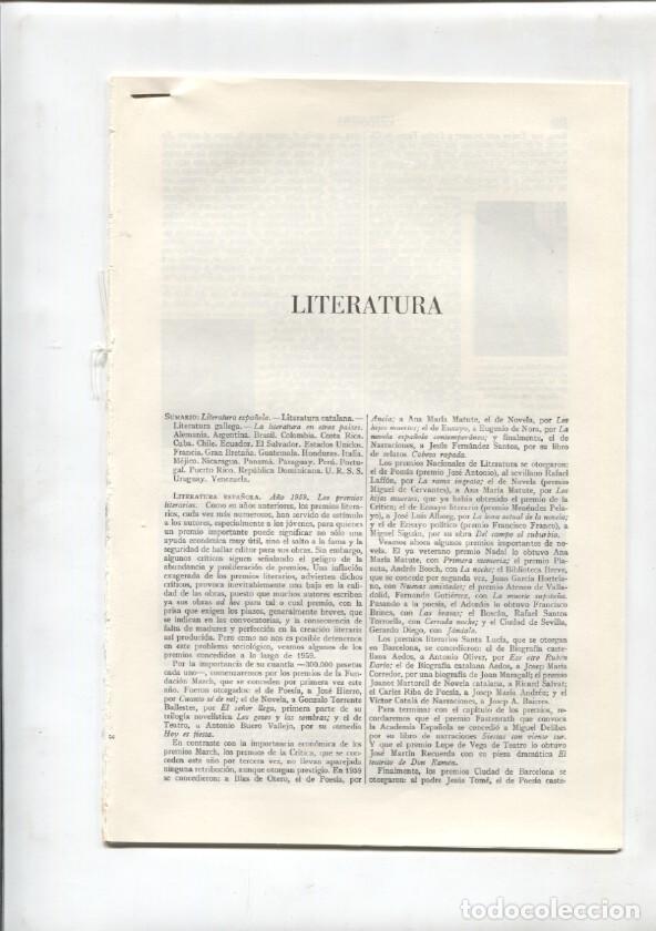 Postcards: Espasa Calpe: Literatura (32 paginas con grabados) -