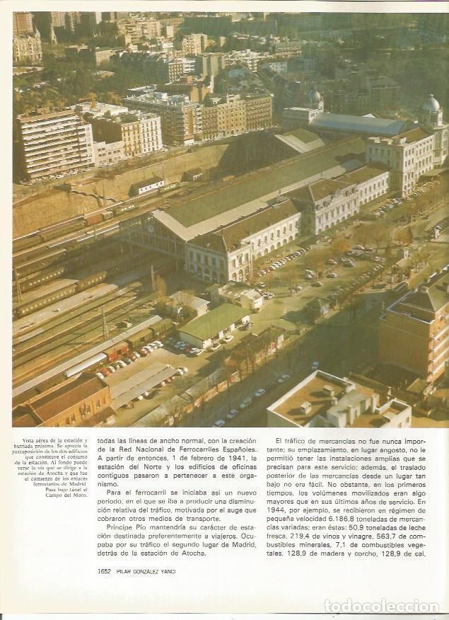 Postcards: LAMINA 20345: Vista de la Estacion del Norte de Madrid - VVAA