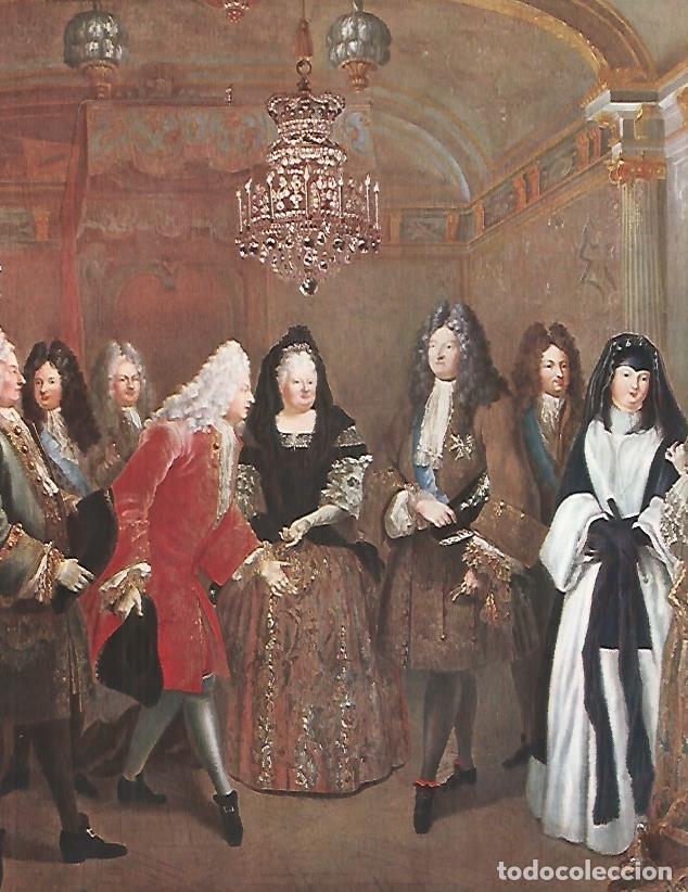 Postais: LAMINA 9818: Luis XIV recibiendo a Federico Augusto de Sajonia por Luis de Silvestre - Andre Maurois