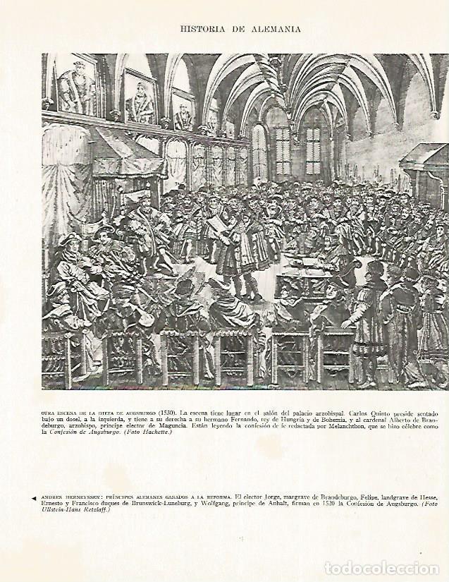 Postkarten: LAMINA 9940: Escena de la Dieta de Augsburgo 1530 - Andre Maurois