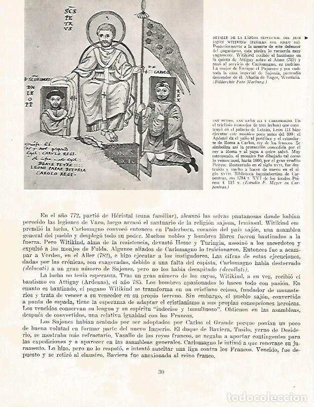 Cartes Postales: LAMINA 9896: San Pedro San Leon III y Carlomagno - Andre Maurois