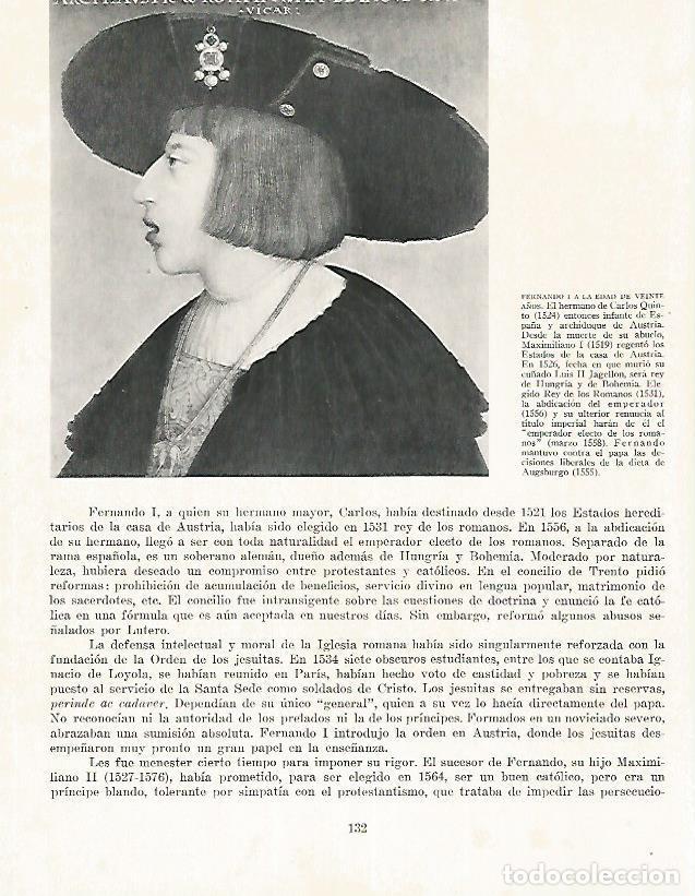 Postais: LAMINA 9942: Fernando I a los 20 a&ntilde;os - Andre Maurois