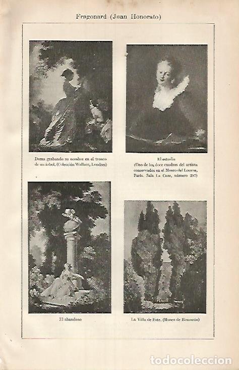 Postales: LAMINA ESPASA 3559: Obras de J. H. Fragonard - Varios Autores