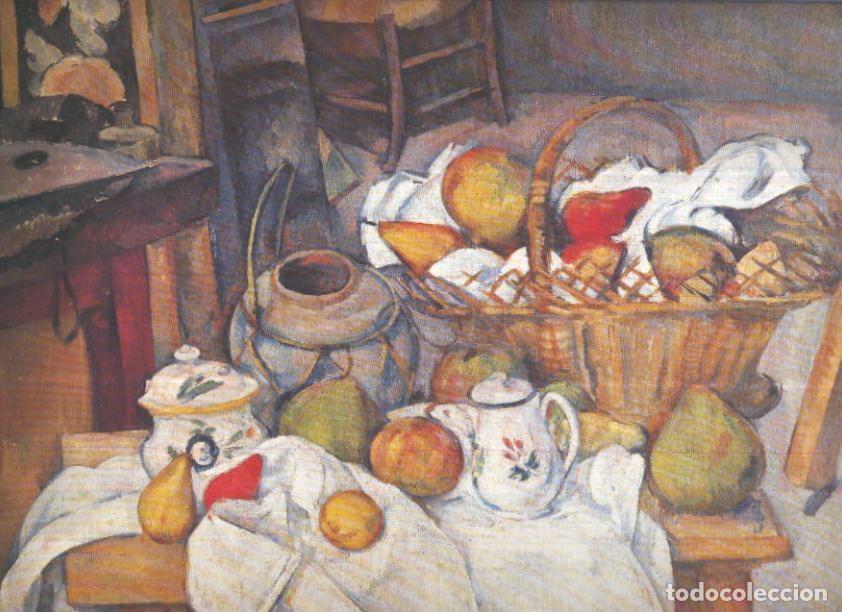 Cartoline: Lamina numero 45: Paul Cezanne: Naturaleza muerta con cesto de frutas - Varios