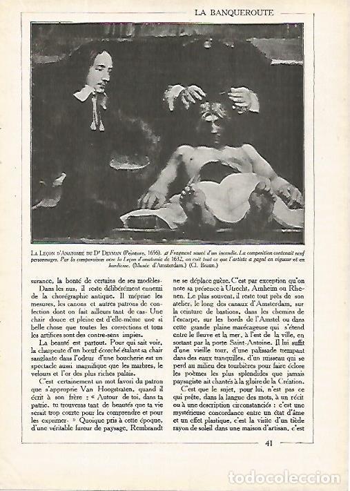 Cartes Postales: LAMINA 10069: La leccion de anatomia del doctor Deyman por Rembrandt - Varios