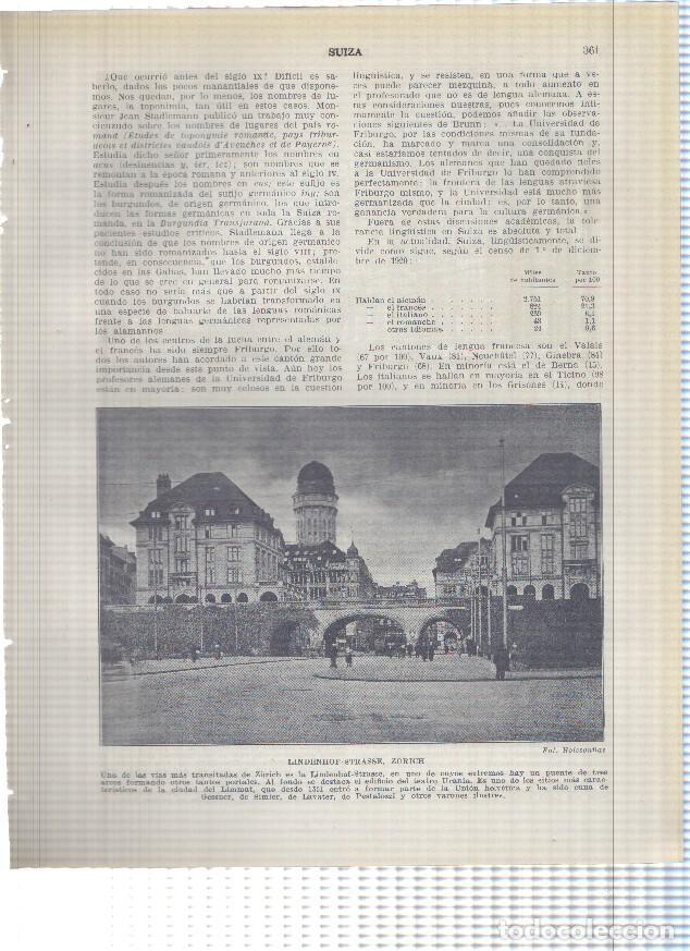 Postkarten: Lamina/sheet/feuille numerada 361/362: Suiza: Lindenhof Strasse en Zurich y Teatro Municipal de Zuri