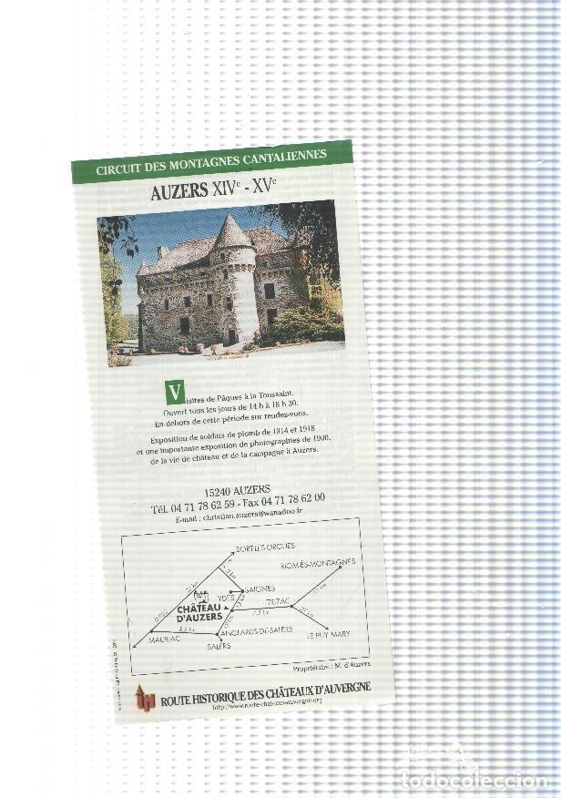 Postales: Folleto del museo Auzers XIV-XV.Circuit des Montagnes Cantaliennes - varios