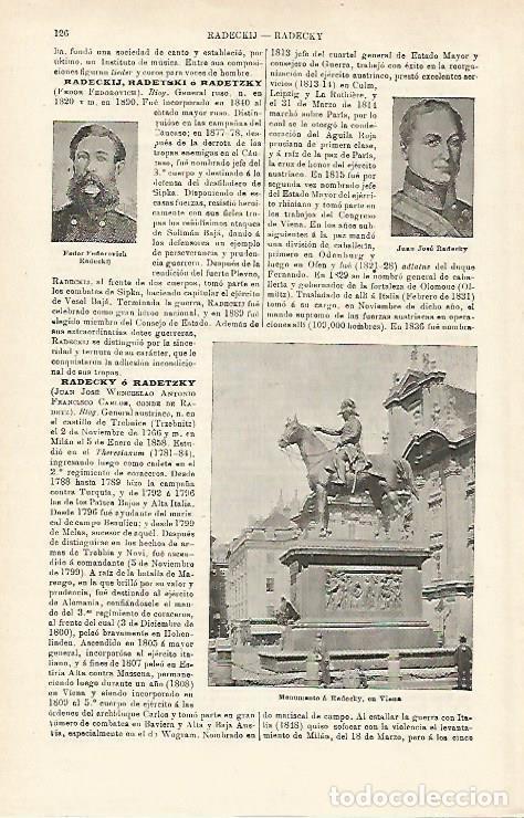 Postkarten: LAMINA ESPASA 15882: Monumento a Radecky en Viena - Varios