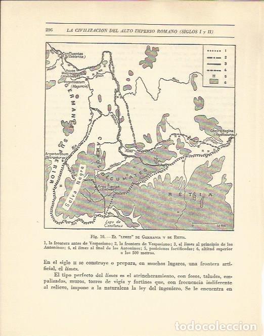 Postales: LAMINA 20832: Mapa del Limes de Germania y Retta - Maurice Crouzet