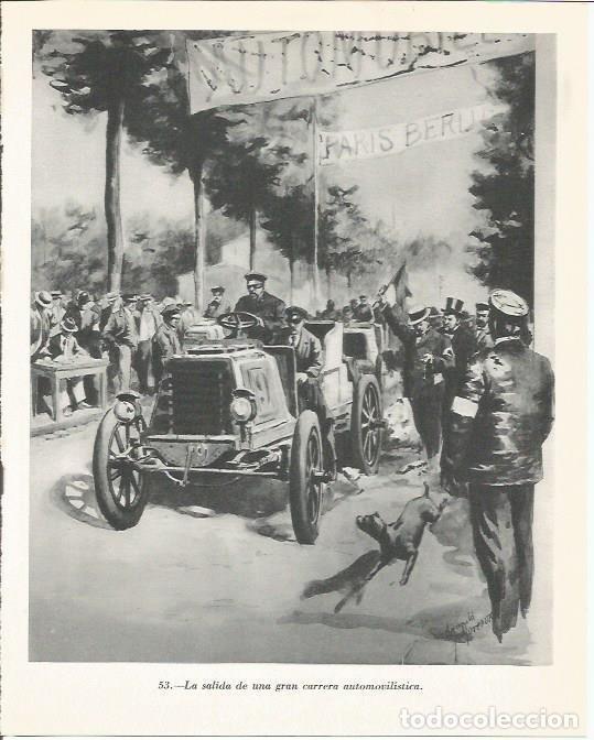 Cartoline: LAMINA 20924: Salida de carrera de automoviles - Maurice Crouzet