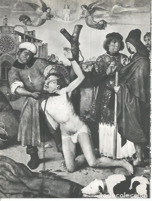 Postcards: LAMINA 20753: Degollacion de Sant Cugat, detalle del retablo - Marcel Durliat