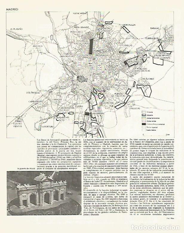 Postcards: LAMINA LAROUSSE 70249: Mapa de Madrid - Varios