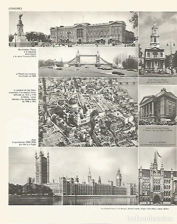 Postales: LAMINA LAROUSSE 70240: Vistas de Londres - Varios