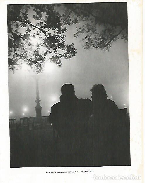 Postales: LAMINA 10446: Contraluz en la Plaza de Catalu&ntilde;a de Barcelona - Josep Pla