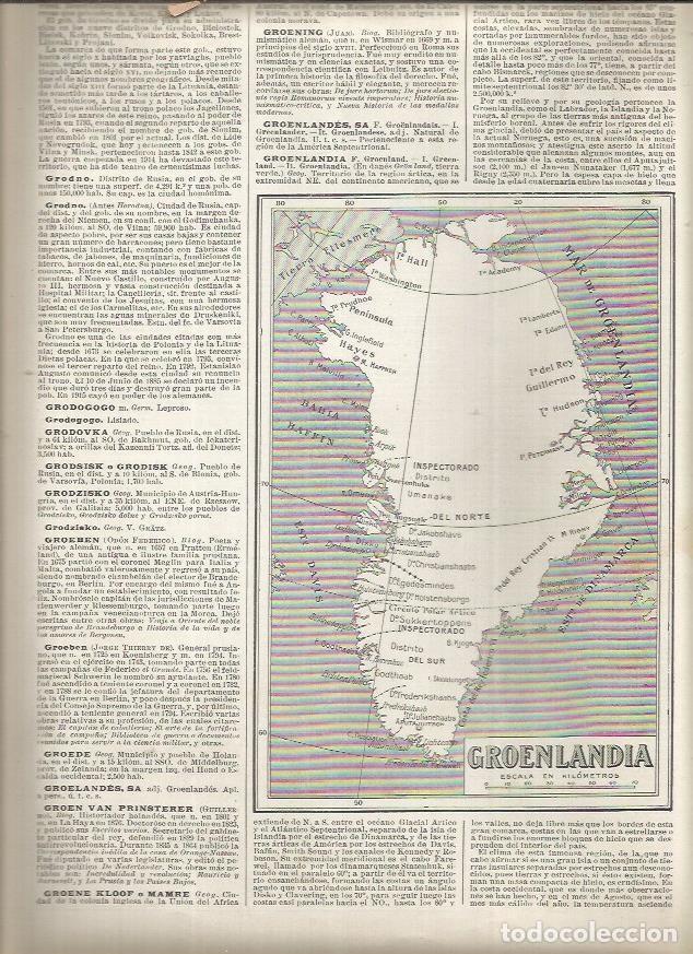 Postkarten: LAMINA 23201: Mapa de Groenlandia - Varios