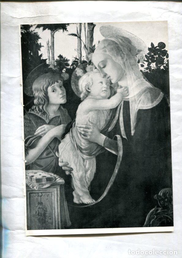Postkarten: LEI racconti della vita di Maria: Lamina 15: La vergine col bambino por Sandro Botticelli - caja 325