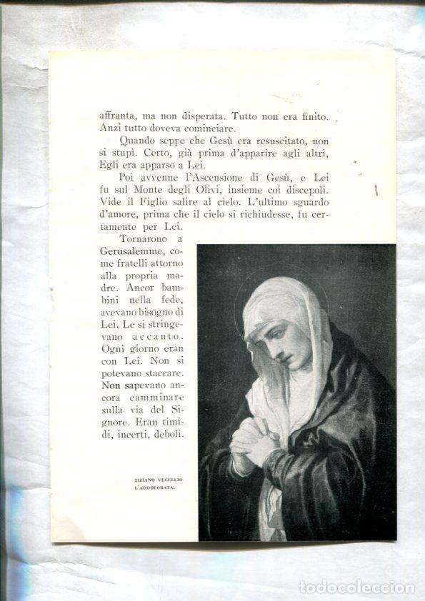 Postkarten: LEI racconti della vita di Maria: Lamina 57: L'addolorata por Tiziano Vecellio -