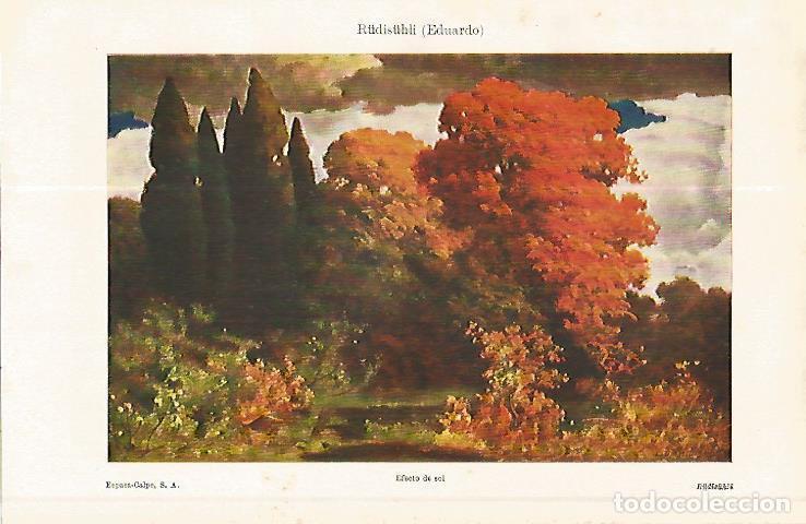 Postales: LAMINA ESPASA 17012: Efecto de sol por Rudisuhli - Varios