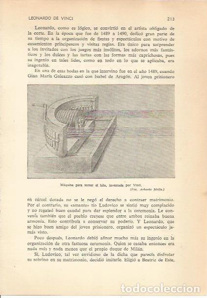 Postkarten: LAMINA 24187: Maquina para torcer hilo, por Da Vinci - Carmi&ntilde;a Verdejo