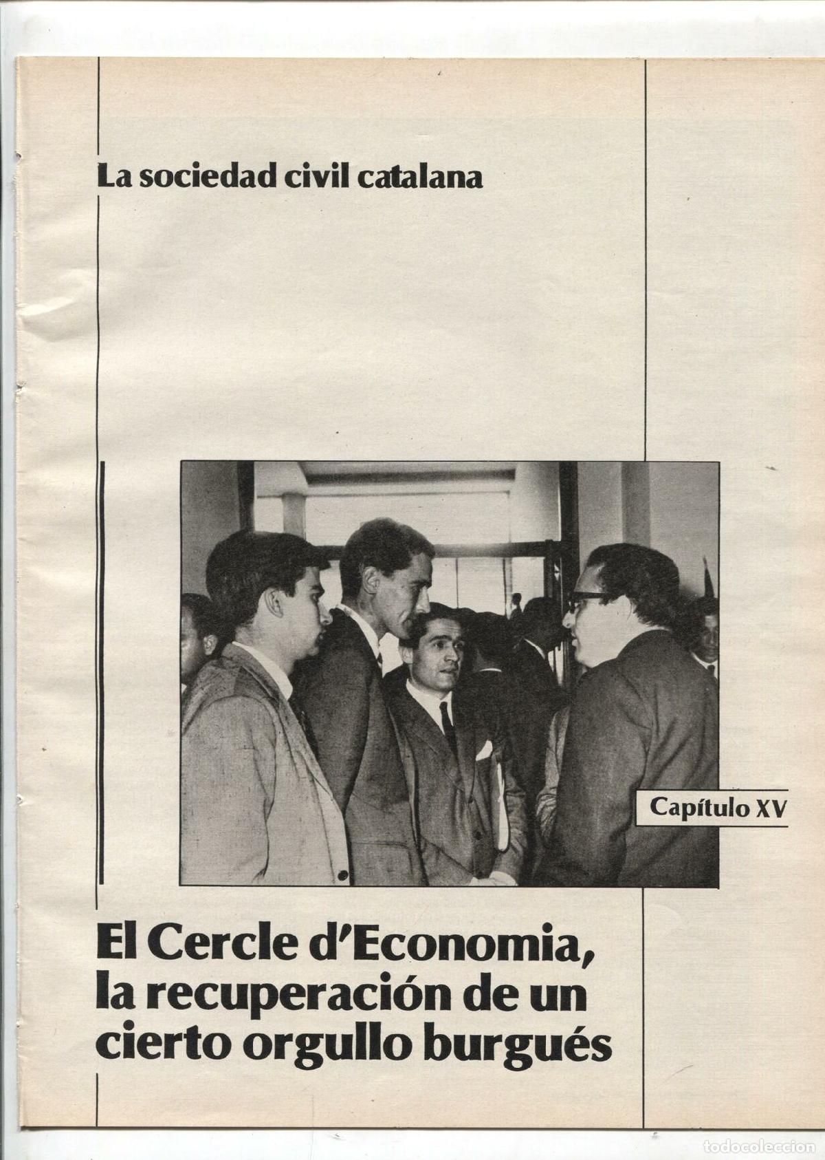Cartes Postales: La Vanguardia: La sociedad civil catalana fasciculo 15: El cercle d'Economia, la recuperacion de un
