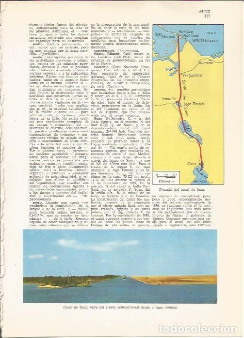 Cartes Postales: LAMINA 24827: Trazado del Canal de Suez - VVAA
