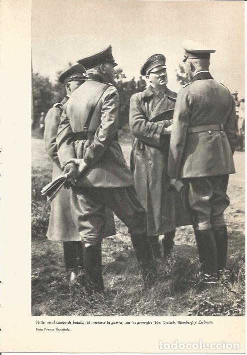Cartes Postales: LAMINA 24660: Hitler en el campo de batalla - Martin de Piquer