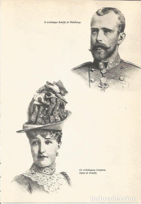 Cartes Postales: LAMINA 24627: El archiduque Rodolfo de Habsburgo y Estefania - Martin de Piquer