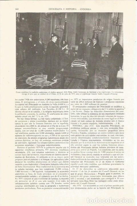 Postkarten: LAMINA ESPASA 36057: Toma de posesion de Julia Reig en Andorra - Varios