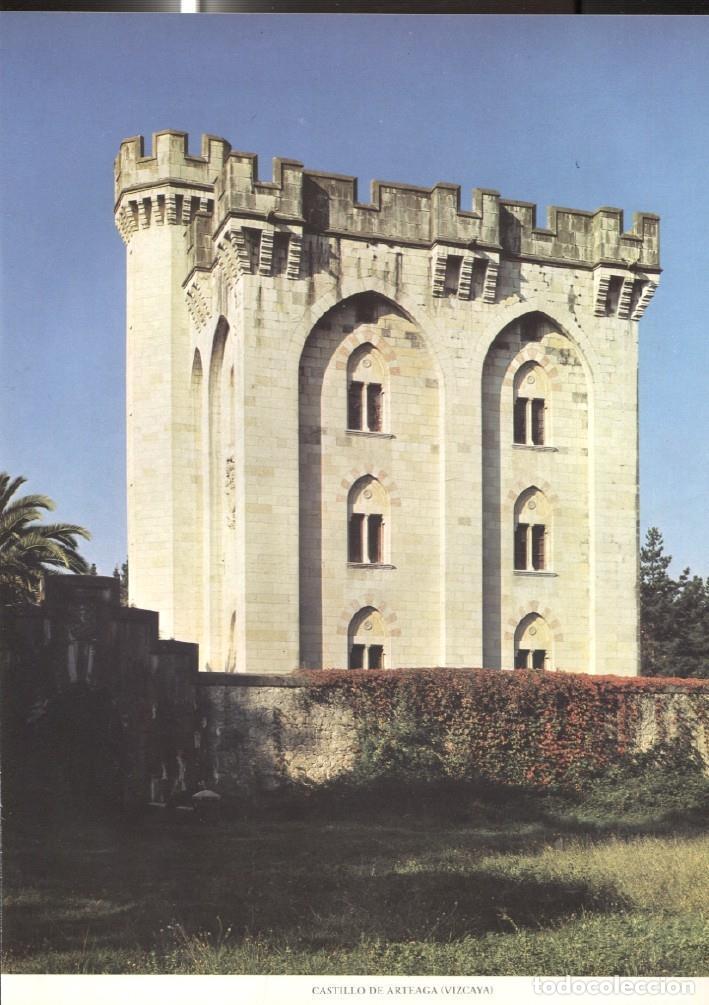 Postcards: Lamina Castillos de Espa&ntilde;a: Castillo de Arteaga (Vizcaya( - Varios