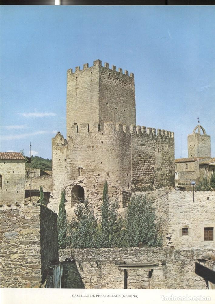 Postcards: Lamina Castillos de Espa&ntilde;a: Castillo de Peratallada (Gerona) - Varios