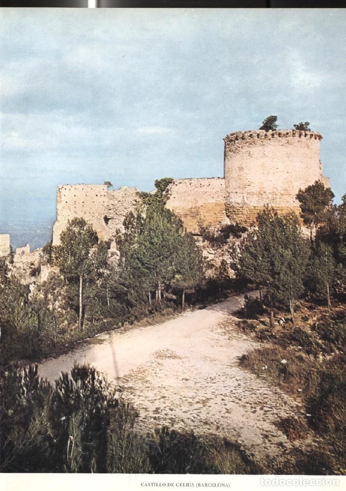 Cartoline: Lamina Castillos de Espa&ntilde;a: Castillo de Gelida (Barcelona) - Varios