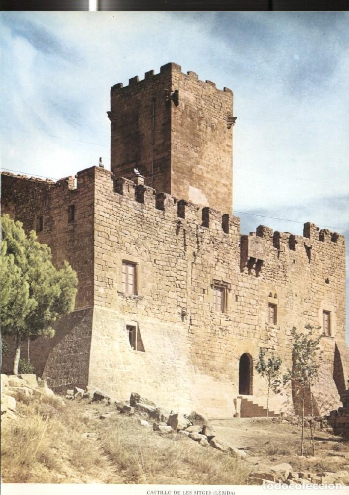 Postcards: Lamina Castillos de Espa&ntilde;a: Castillo de Les Sitges (Lerida) - Varios
