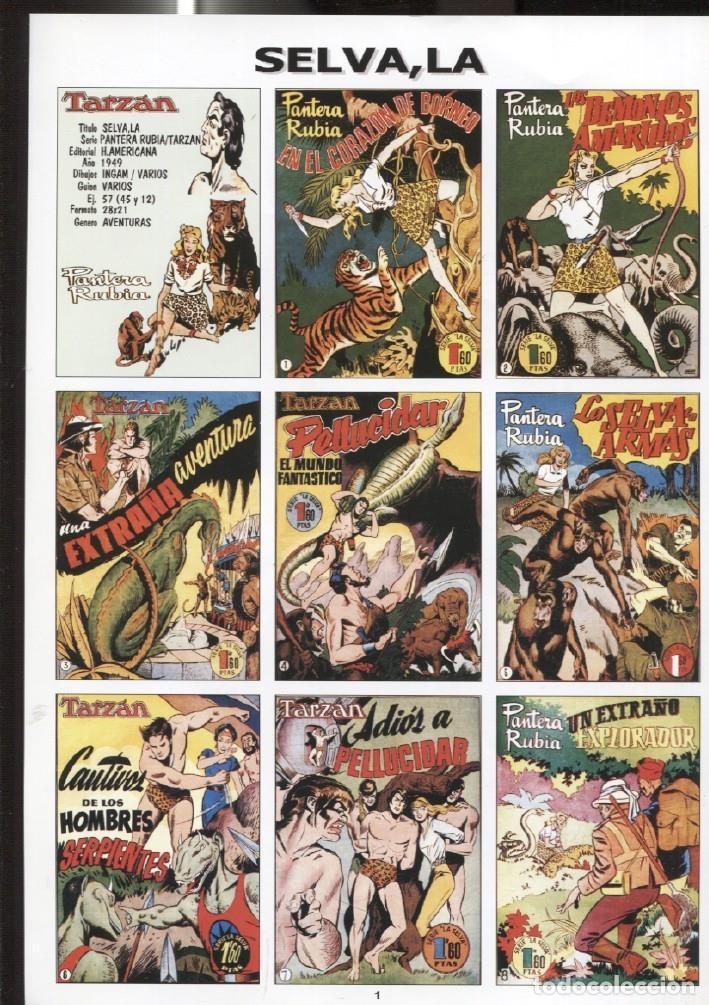 Postcards: DIN 4 con montaje portadas de comic dedicados a La Selva, modelo 2 - Varios