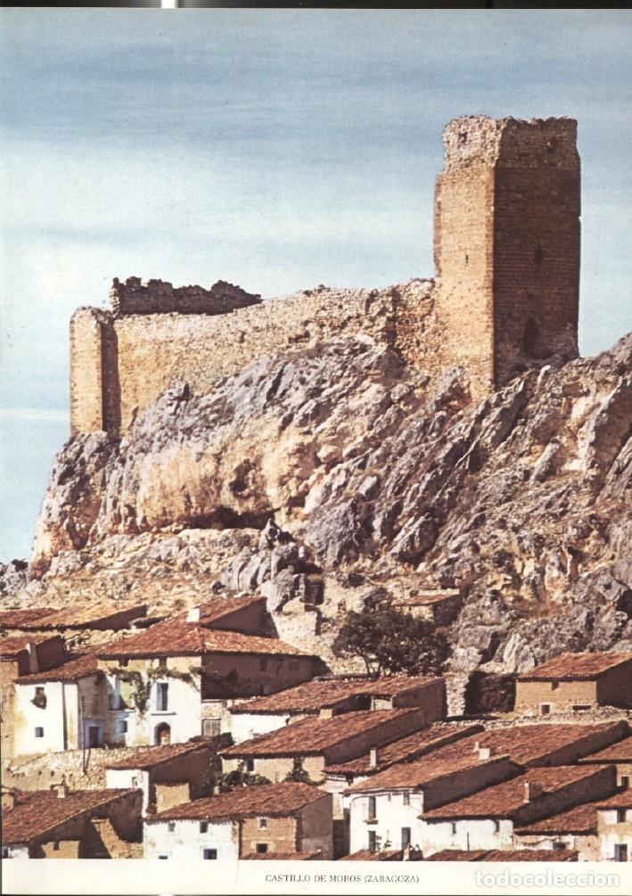 Postkarten: Lamina Castillos de Espa&ntilde;a: Castillo de Moros (Zaragoza) - Varios