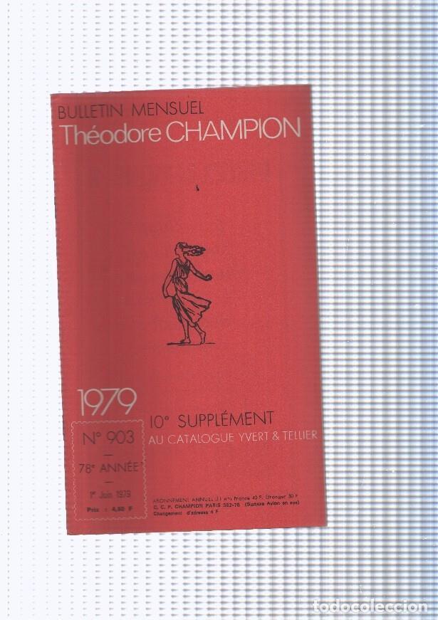Postcards: Bulletin Mensuel Theodore Champion numero 903 de 1979 - NULL