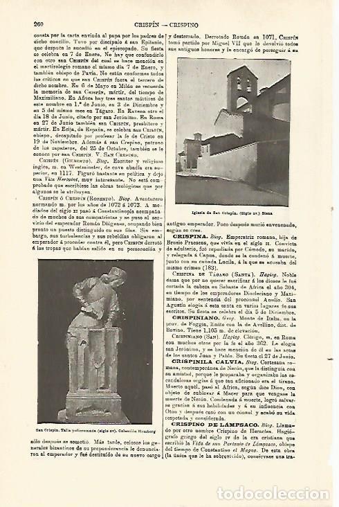 Postales: LAMINA ESPASA 29739: Iglesia de San Crispin en Siena Italia - Varios