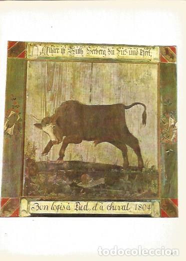 Postkarten: LAMINA 25042: Boeuf, madera pintada - Werner Kampfen