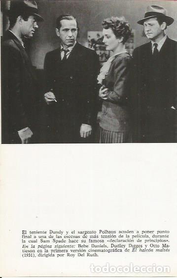 Postkarten: LAMINA 25054: Humphrey Bogart y Sam Spade - Varios