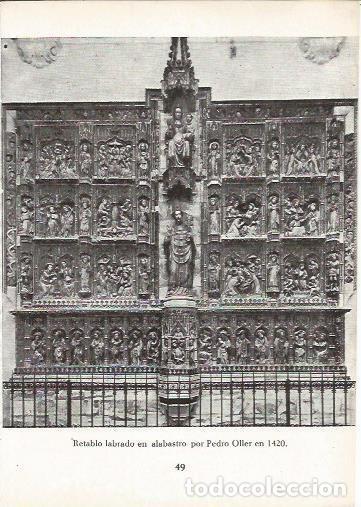 Cartoline: LAMINA 24977: Retablo de Pere Oller en Vic, Barcelona - Eduardo Junyent
