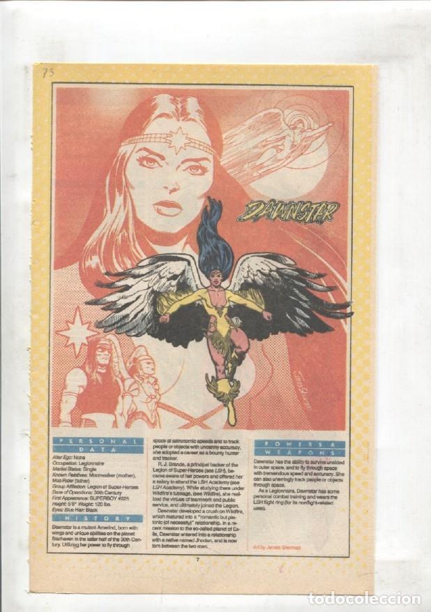 Cartes Postales: Ficha personaje DC Comics numero 073: Deadman y Dawnstar - VARIOS