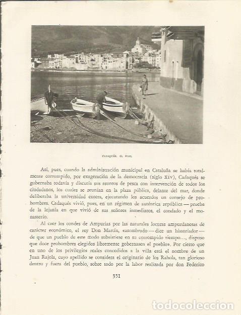 Postales: LAMINA 25217: El Poal en Cadaques - Josep Pla