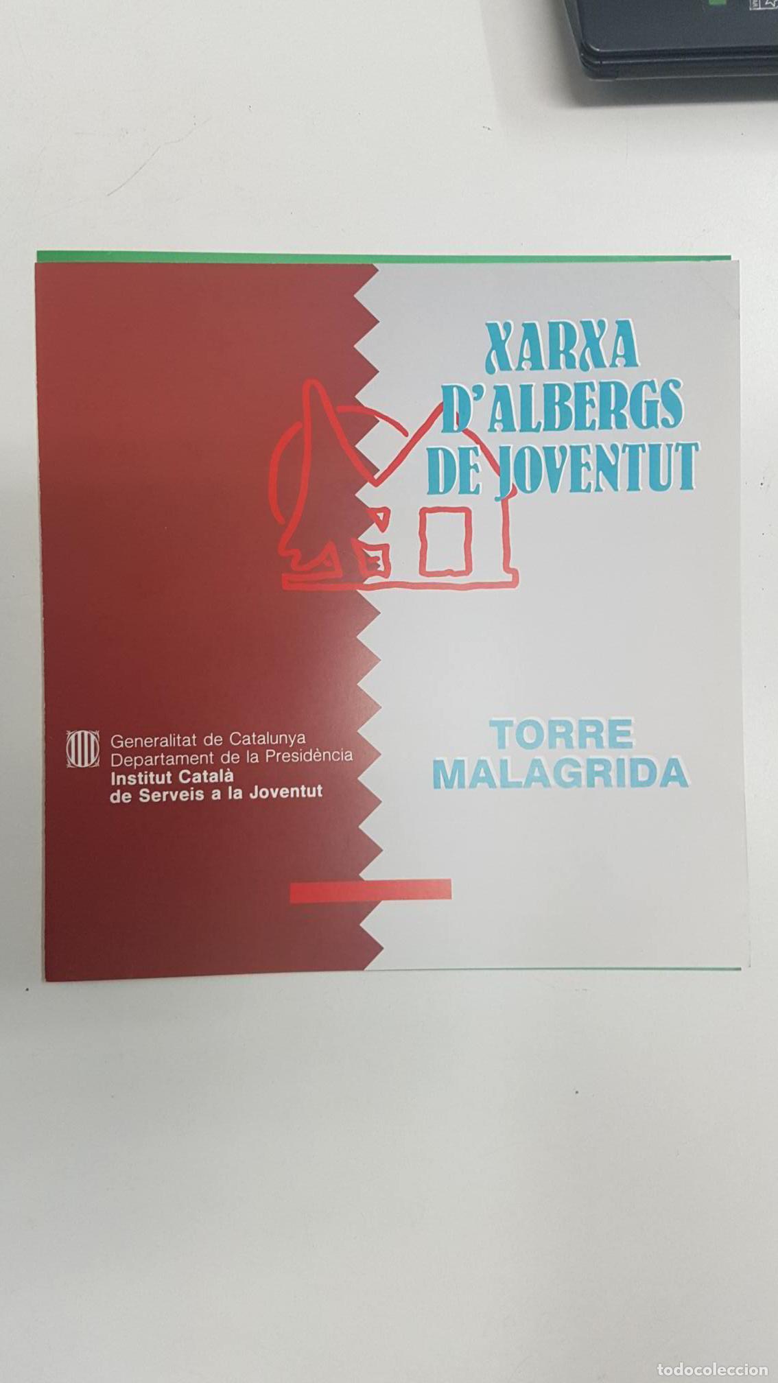 Postkarten: folleto: Xarxa de albergs de Joventut - Torre Malagrida. Generalitat de Catalunya