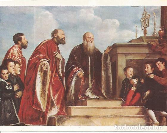 Postkarten: LAMINA 25272: Retrato de la familia Vendramin, por Tiziano - Varios