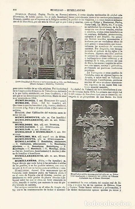 Postales: LAMINA ESPASA 30289: Santa humildad de Faenza en Florencia - Varios