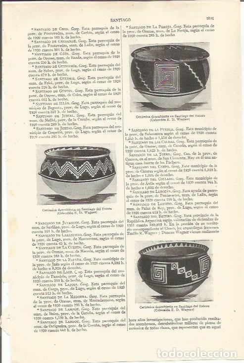 Cartes Postales: LAMINA ESPASA 37031: Ceramicas descubiertas en Santiago del Estero, Argentina - Varios