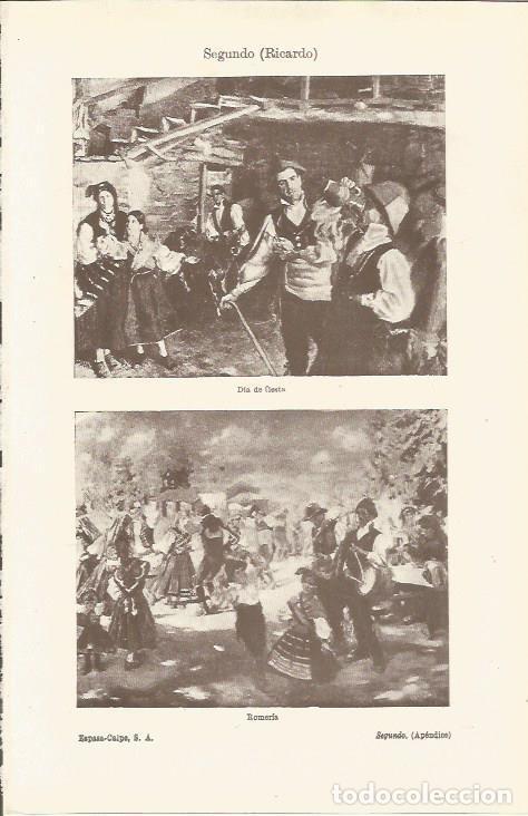 Postais: LAMINA ESPASA 37041: Dia de fiesta y Romeria, por Ricardo Segundo - Varios