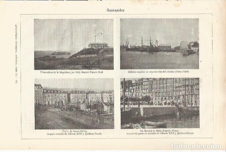 Postais: LAMINA ESPASA 37028: Muelles y darsenas de Santander - Varios