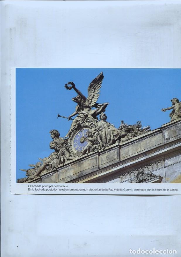 Cartes Postales: lamina souvenir del palacio Herrenchiemsee: Reloj en la fachada y fuente Latona - VARIOS