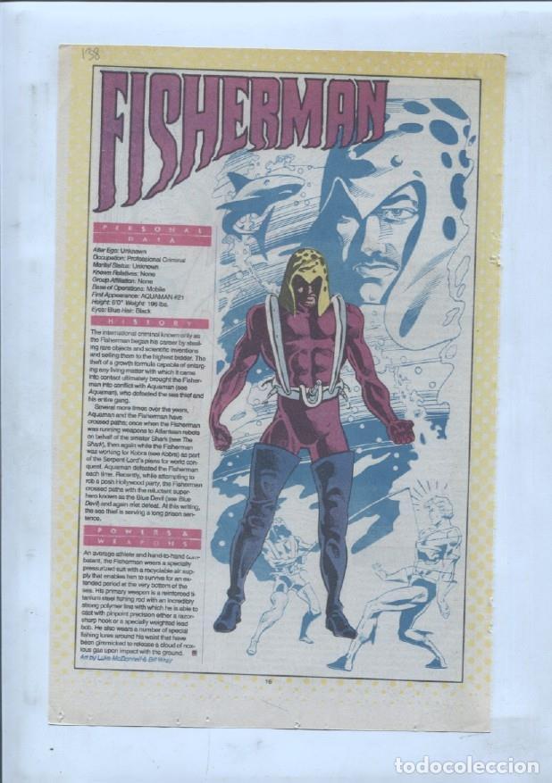 Postcards: Ficha personaje DC Comics numero 138: Fisherman y Firestorm the nuclear man - VARIOS