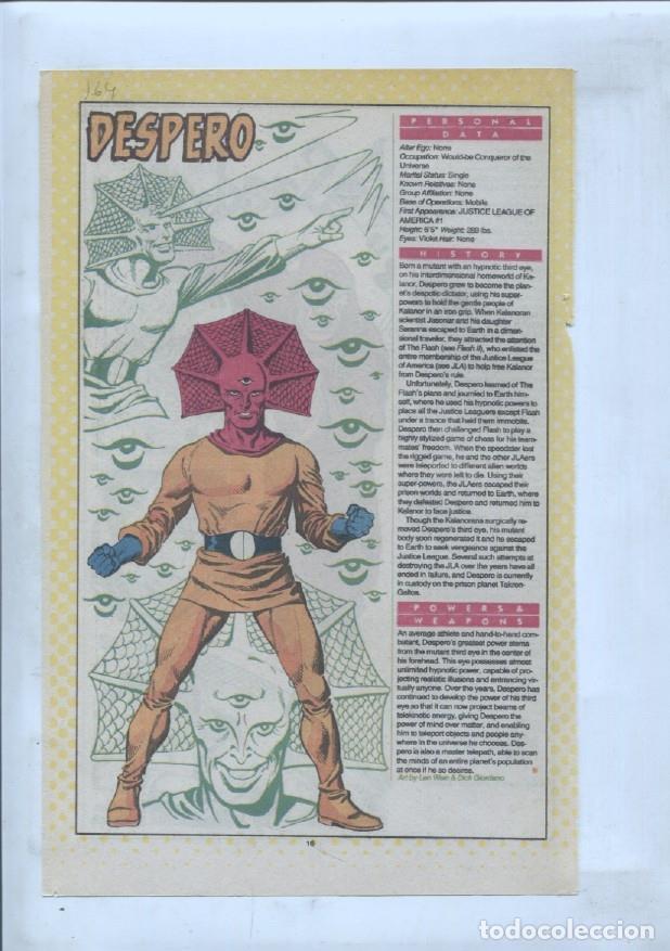 Cartes Postales: Ficha personaje DC Comics numero 164: Despero + Desaad - VARIOS